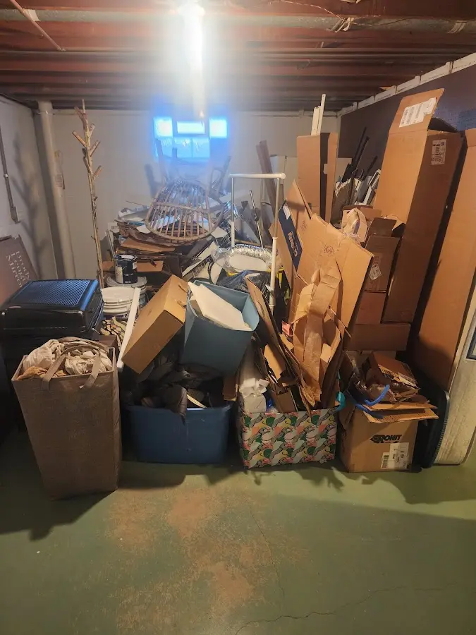 Roll-off dumpster container at job site for 15 Yard Dumpster Rental in Mingo Junction